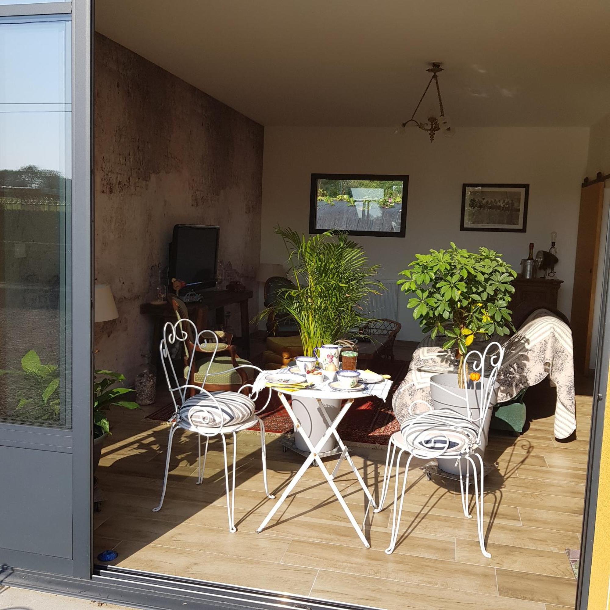 Bed and Breakfast Le Jardin Кудвилль Экстерьер фото