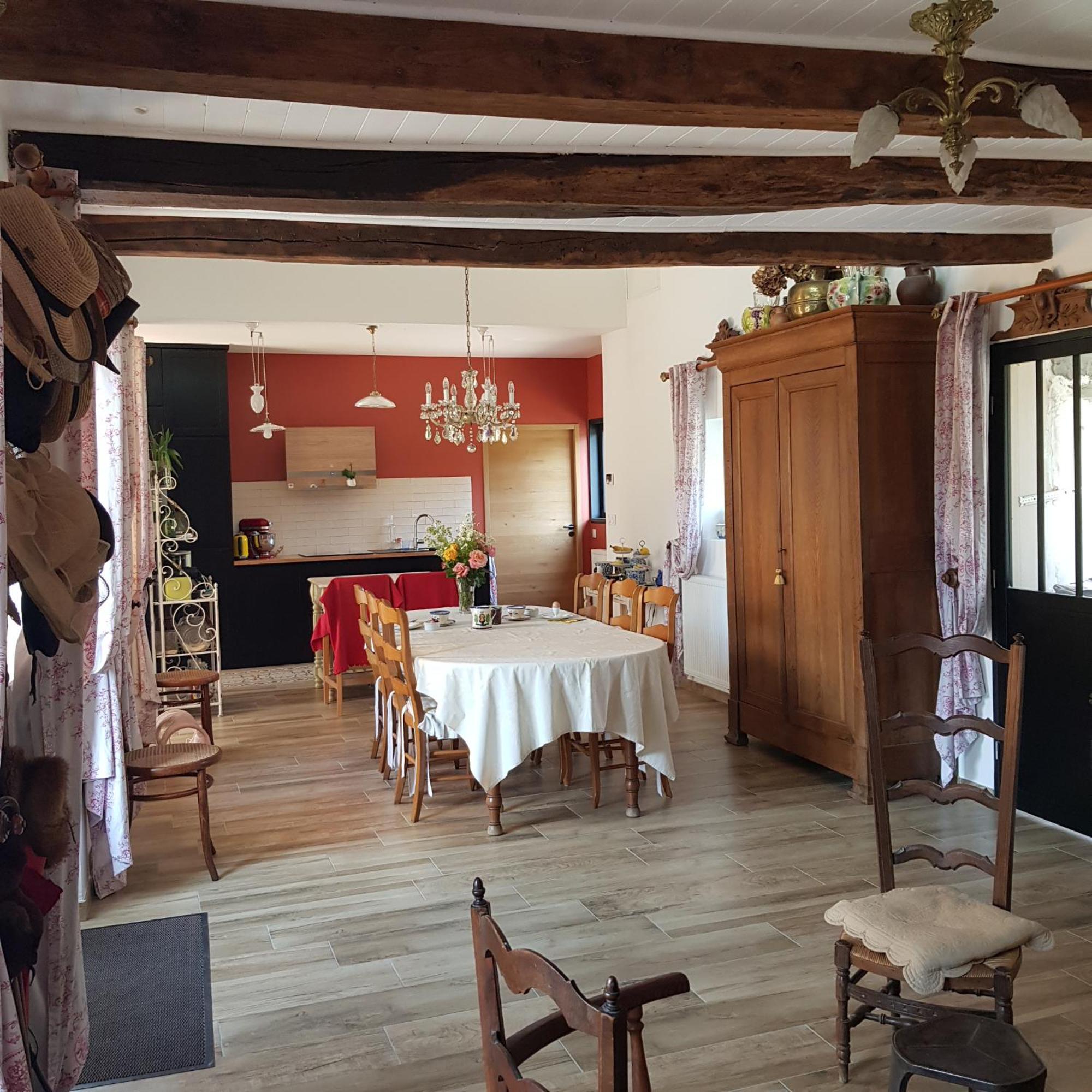 Bed and Breakfast Le Jardin Кудвилль Экстерьер фото
